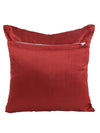 Maroon & Cream Set of 5 Polyester 16 Inch x 16 Inch Cushion Covers