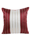 Maroon & Cream Set of 5 Polyester 16 Inch x 16 Inch Cushion Covers