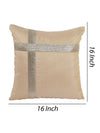 Beige Set of 5 Polyester 16 Inch x 16 Inch Cushion Covers