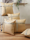 Beige Set of 5 Polyester 16 Inch x 16 Inch Cushion Covers