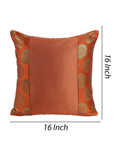 Orange Set of 5 Polyester 16 Inch x 16 Inch Cushion Covers