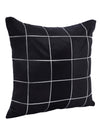 Black Set of 5 Polyester 16 Inch x 16 Inch Cushion Covers