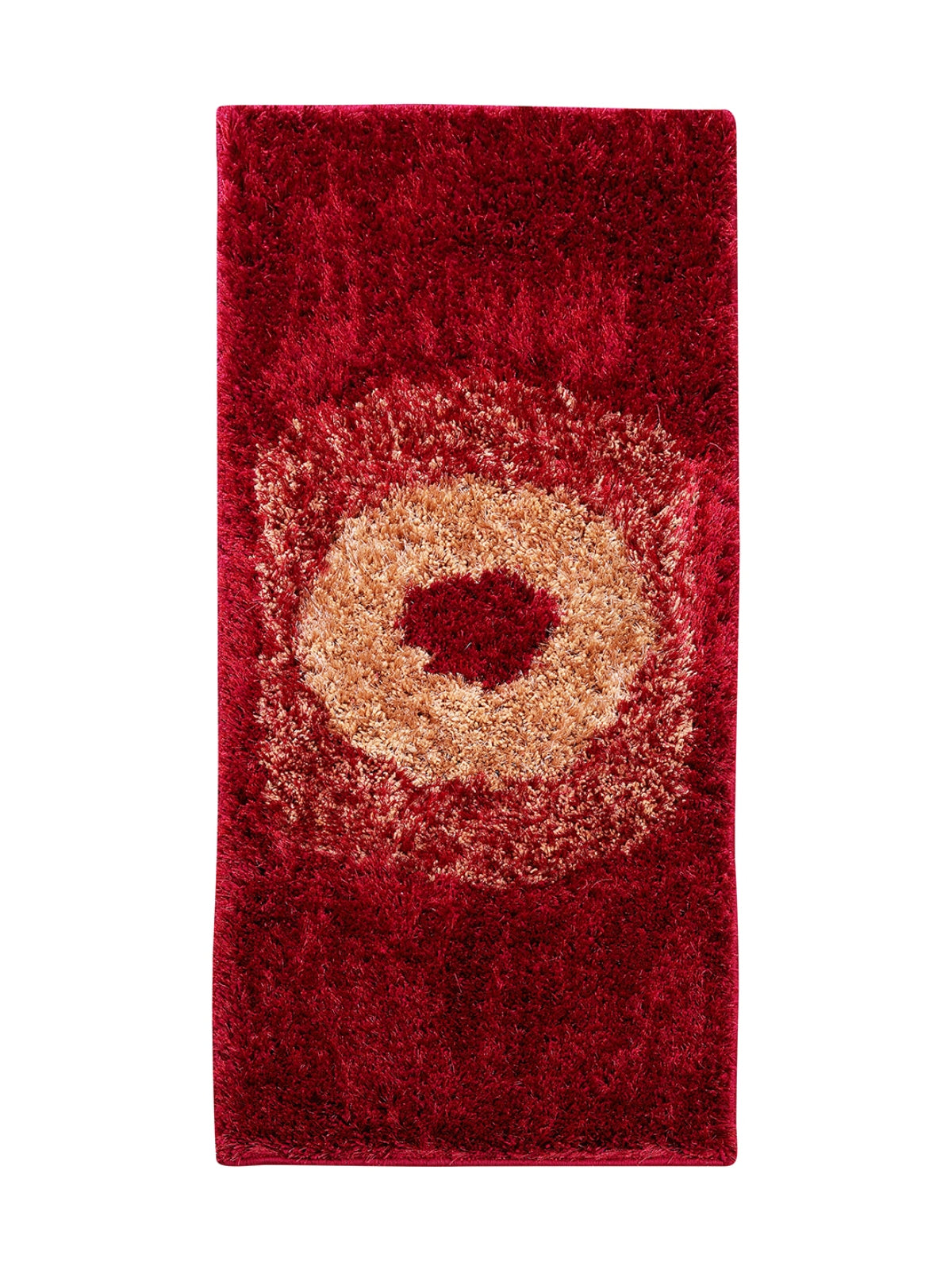 Red & Gold 22 inch x 55 inch Abstract Patterned Bed Runner