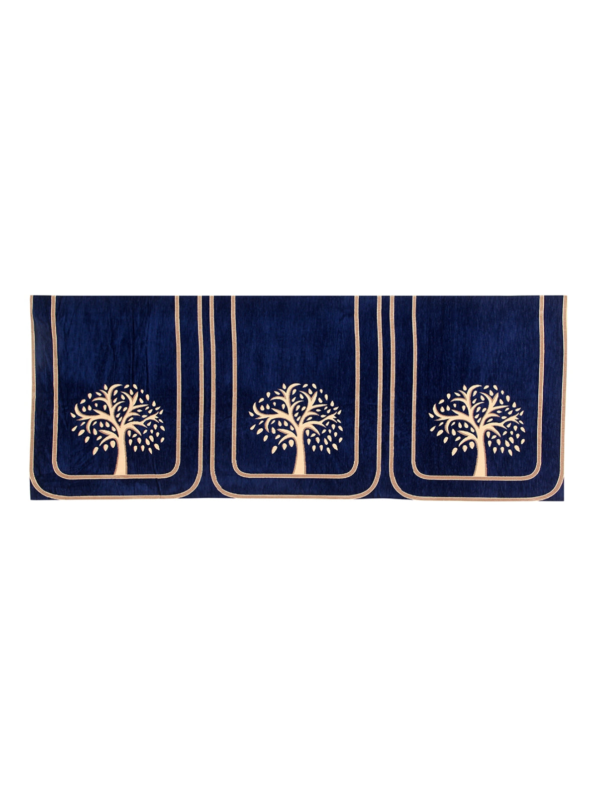Floral Velvet Laser Cut 6 Piece Sofa Cover Set