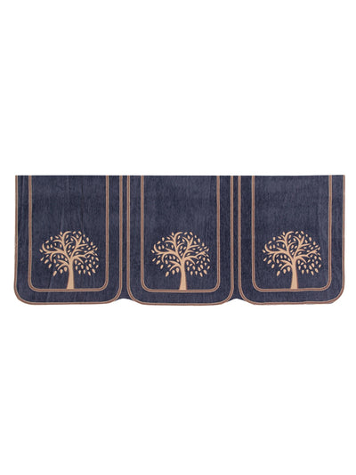 Floral Velvet Laser Cut 6 Piece Sofa Cover Set