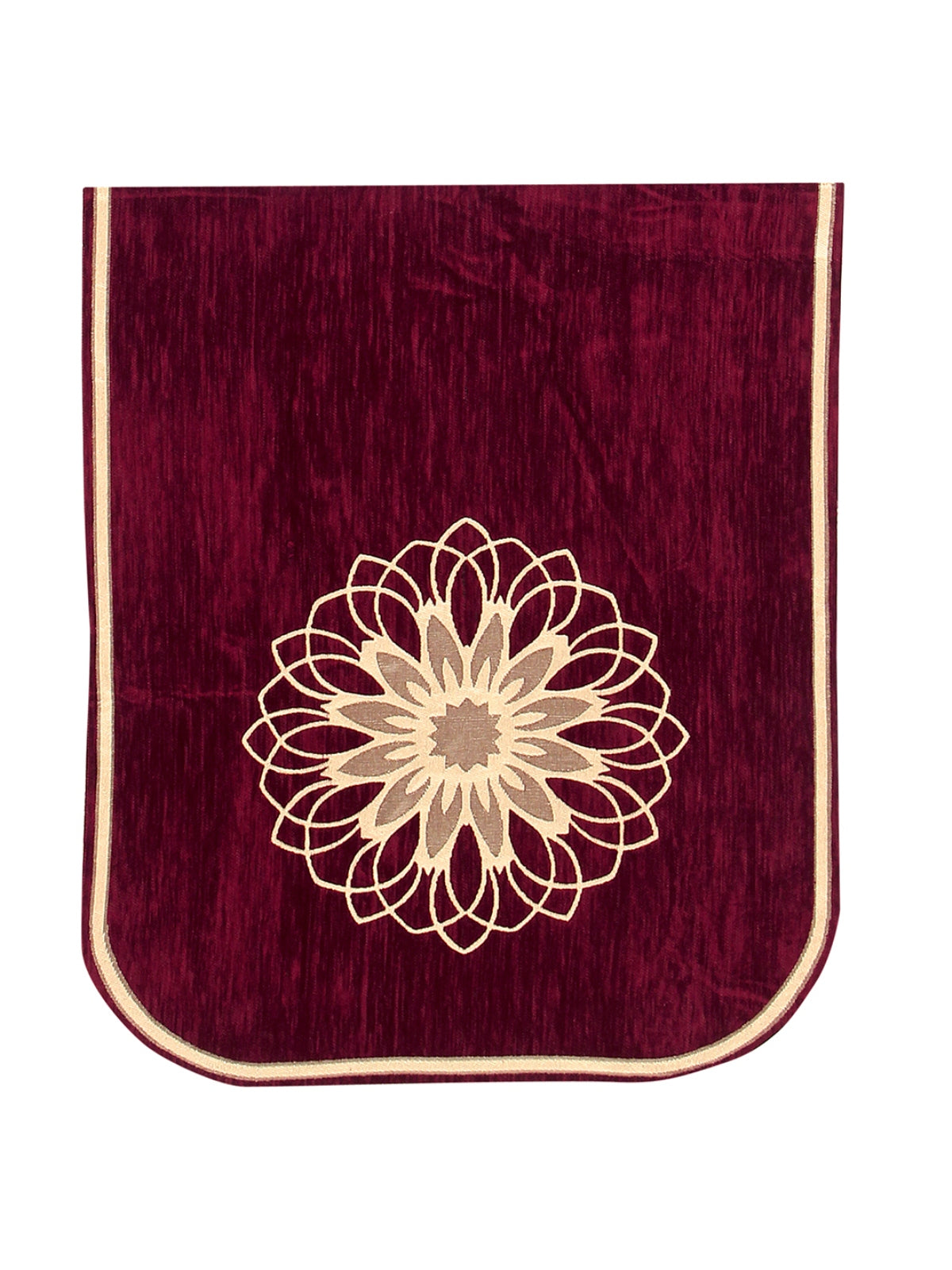 Floral Velvet Laser Cut 6 Piece Sofa Cover Set