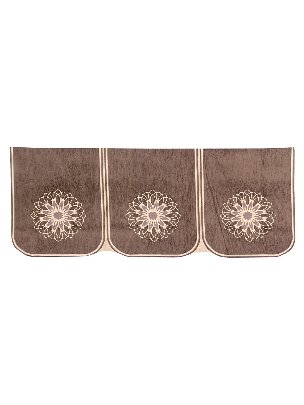 Romee 6-pieces brown mandala patterned 5-seater sofa covers sofacpl58