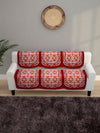 6-Pieces Multicolor Woven Design 5-Seater Sofa Covers