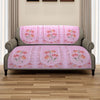 Romee 6-pieces pink floral patterned 5-seater sofa covers slpss73