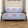 Romee 6-pieces blue & white floral patterned 5-seater sofa covers slpss75