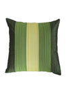 Green Set of 5 Stripes Printed Polyester Square Cushion Covers