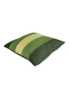 Green Set of 5 Stripes Printed Polyester Square Cushion Covers