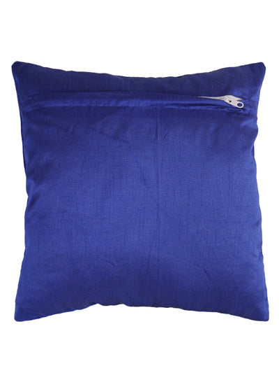 Velvet Designer Cushion Covers 16x16 Inches, Set of 5 - Royal Blue