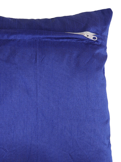 Velvet Designer Cushion Covers 16x16 Inches, Set of 5 - Royal Blue