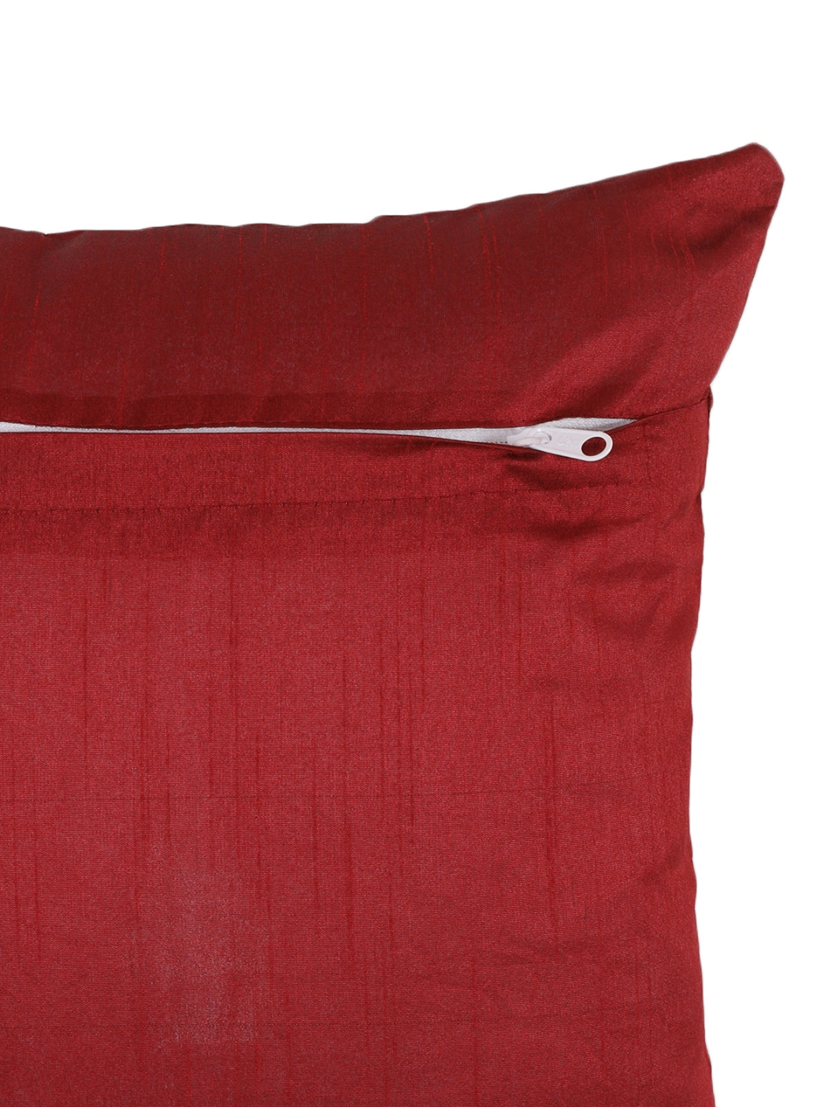 Red Set of 5 Polyester 16 Inch x 16 Inch Cushion Covers