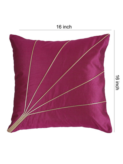 Purple Set of 5 Polyester 16 Inch x 16 Inch Cushion Covers