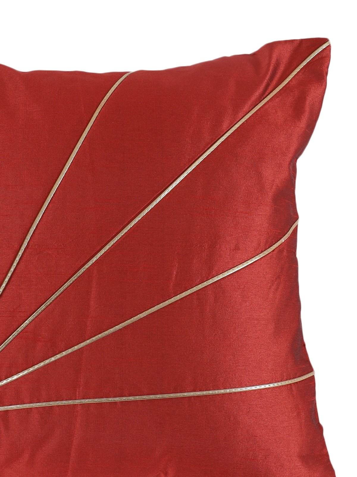 Maroon Set of 5 Polyester 16 Inch x 16 Inch Cushion Covers