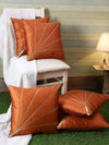 Polyester Cushion Covers 16x16 inches, Set of 5 - Orange