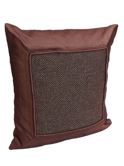 Brown Set of 5 Polyester 16 Inch x 16 Inch Cushion Covers