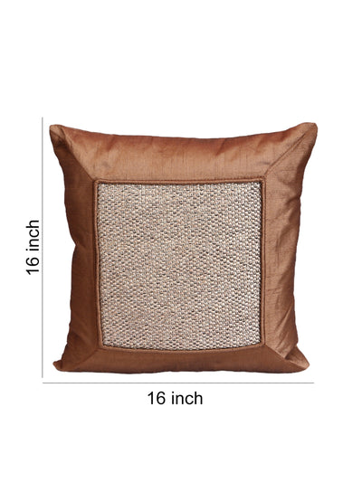 Brown & Beige Set of 5 Cushion Covers