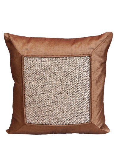 Brown & Beige Set of 5 Cushion Covers