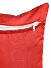 Red Set of 5 Polyester 16 Inch x 16 Inch Cushion Covers