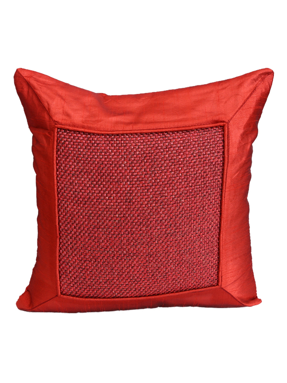 Red Set of 5 Polyester 16 Inch x 16 Inch Cushion Covers