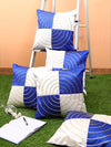 Blue & White Set of 5 Cushion Covers