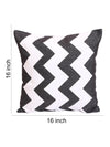 Black & White Set of 5 Polyester 16 Inch x 16 Inch Cushion Covers