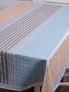 Polyester Geometric Printed Dining Table Cover Cloth 60x90 Inch - Multicolor