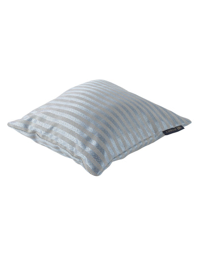 Soft Polycotton Striped Cushion Covers 12 Inch x 12 Inch, Set of 5 - Blue
