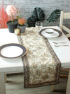 Cream & Beige Polyester Table Runner