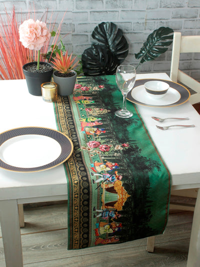 Green Polyester Table Runner
