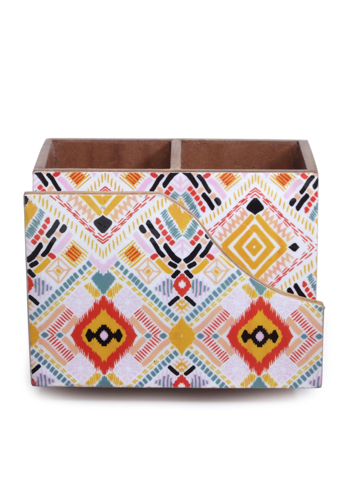 Multi Classic Patterned Tissue & Cutlery Holder