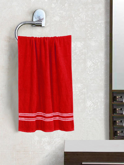 Red 400 GSM Cotton Towel Set of 1