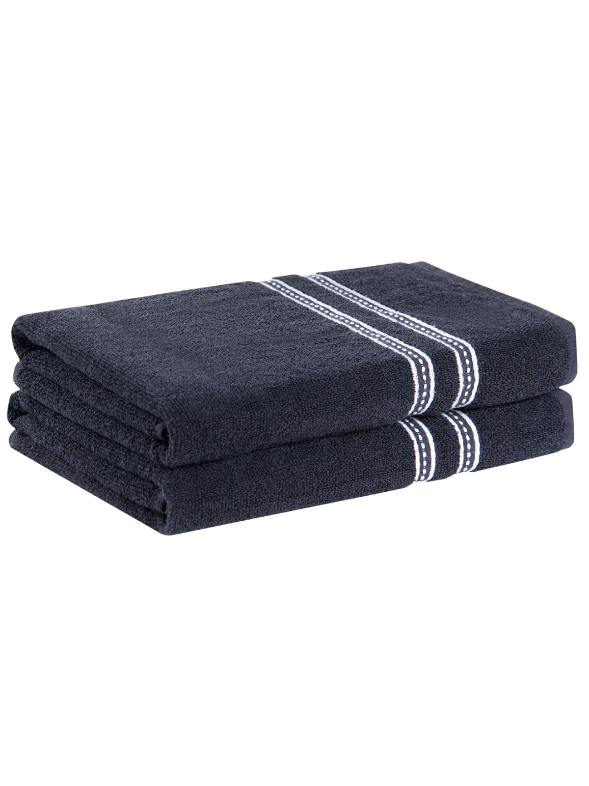 Green 400 GSM Cotton Bath Towel - Pack of 2