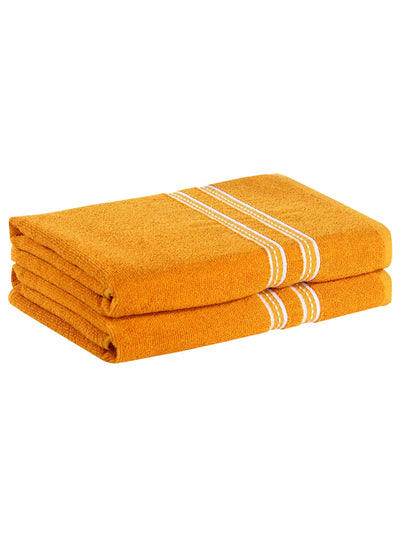 Blue 400 GSM Cotton Bath Towel - Pack of 2