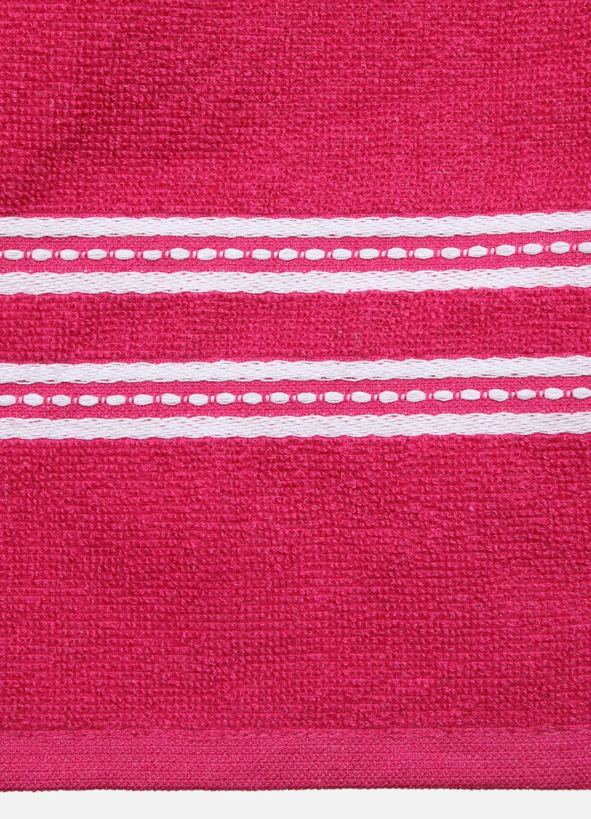 Set of 2 Pink Solid Cotton Towels