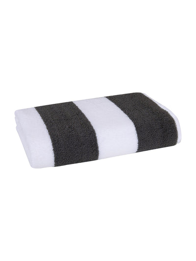 Grey Stripes Patterned Microfiber Towel