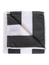 Grey Stripes Patterned Microfiber Towel