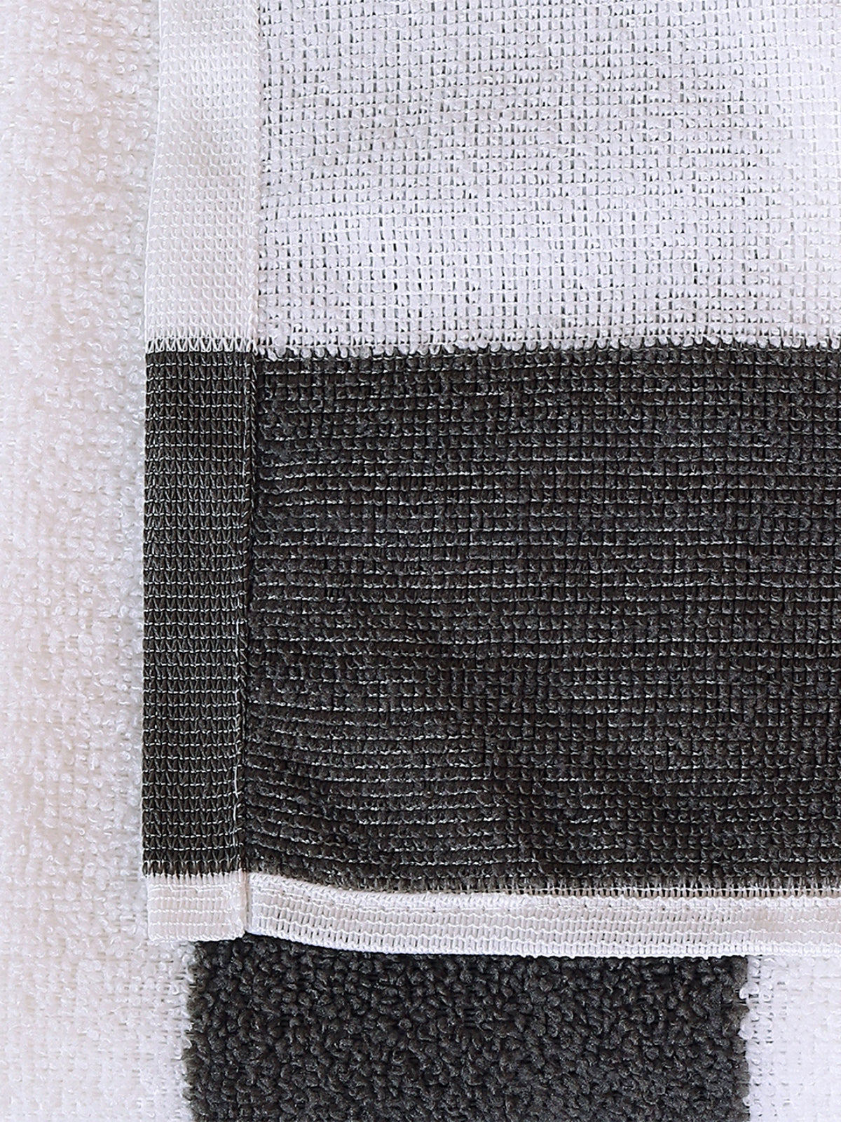 Grey Stripes Patterned Microfiber Towel