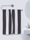 Grey Stripes Patterned Microfiber Towel