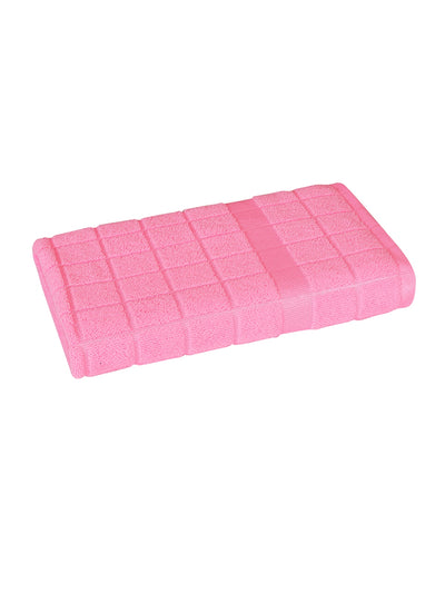 Pink Checks Patterned Microfiber Towel