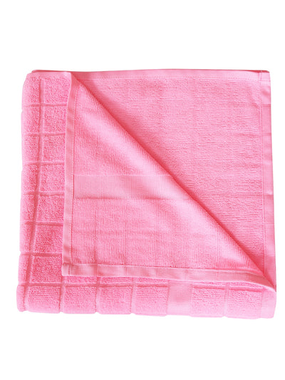 Pink Checks Patterned Microfiber Towel