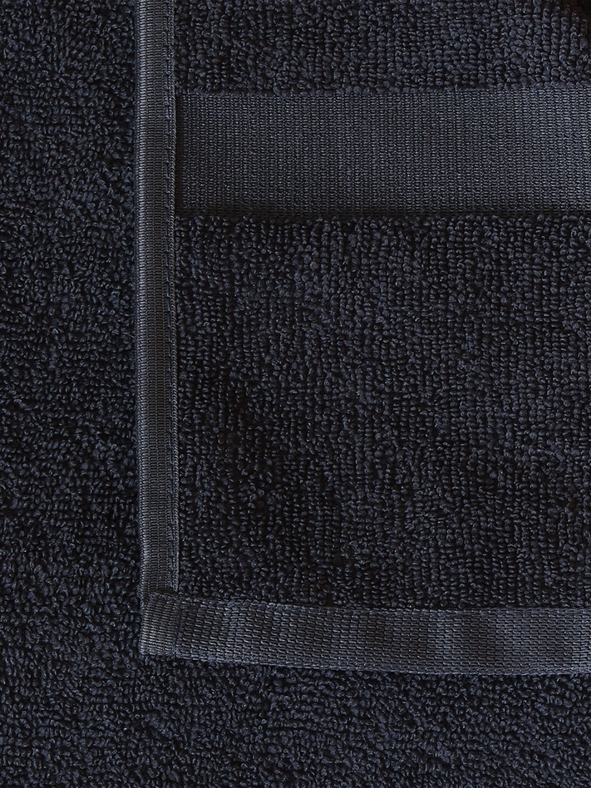 Grey Solid Patterned Microfiber Towel