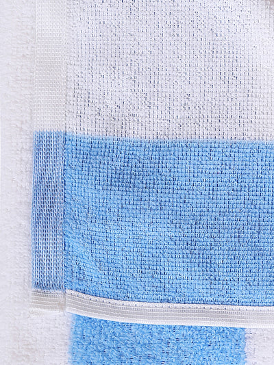 Set of 2 Blue Stripes Microfiber Towels