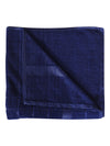 Set of 2 Navy Blue Checks Microfiber Towels