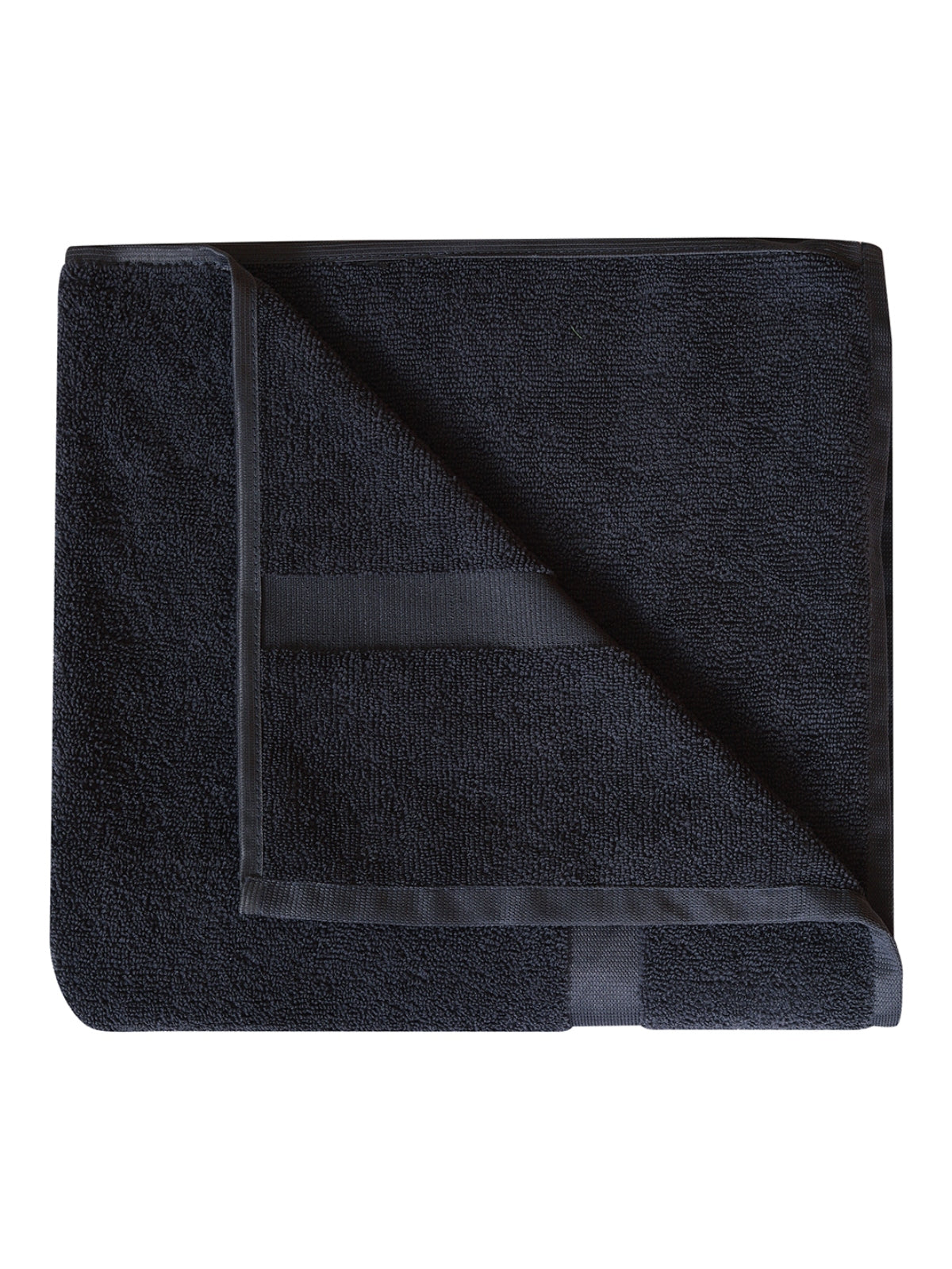 Set of 2 Grey Solid Microfiber Towels