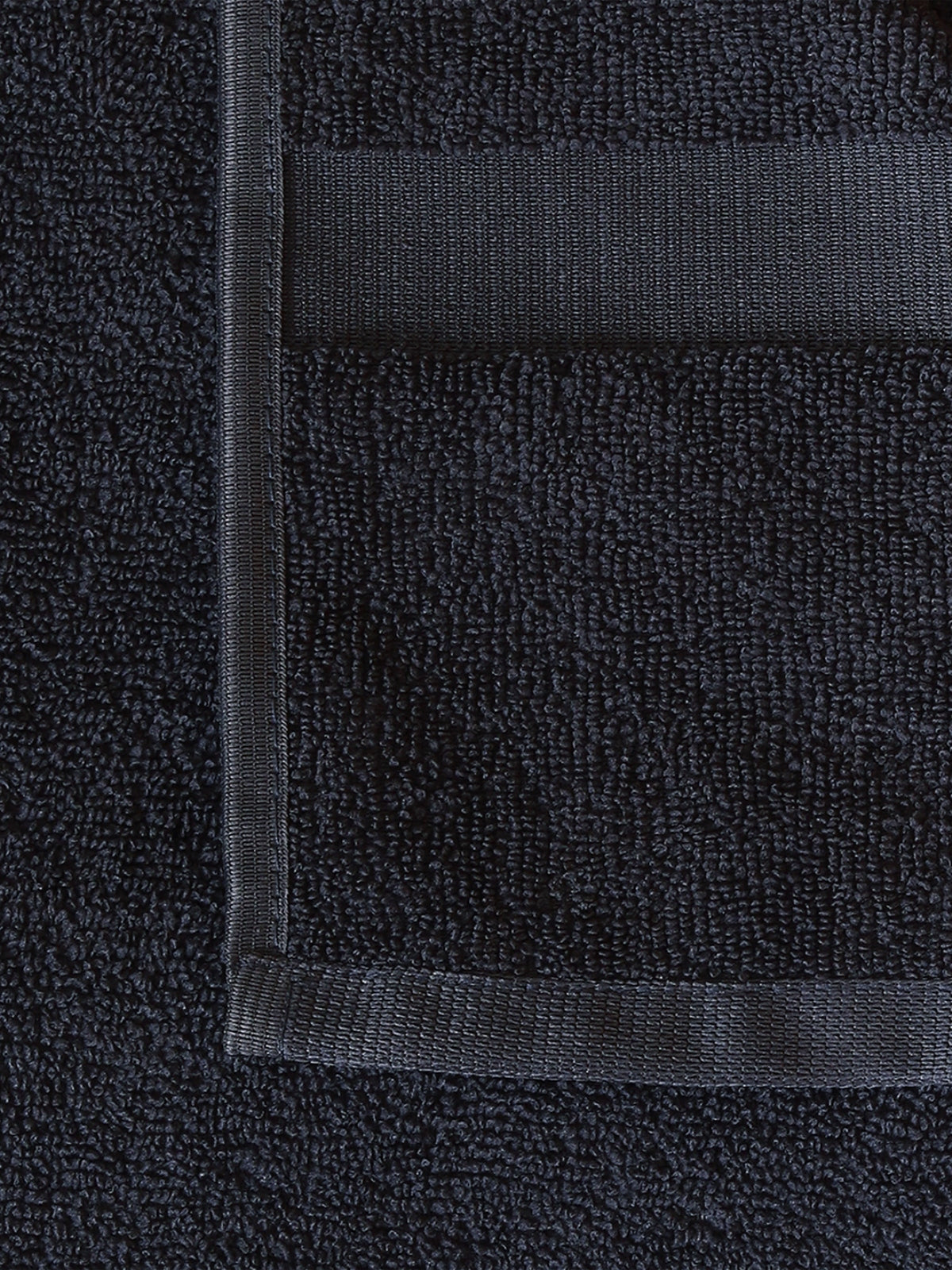 Set of 2 Grey Solid Microfiber Towels