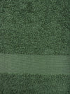 Set of 2 Green Solid Microfiber Towels